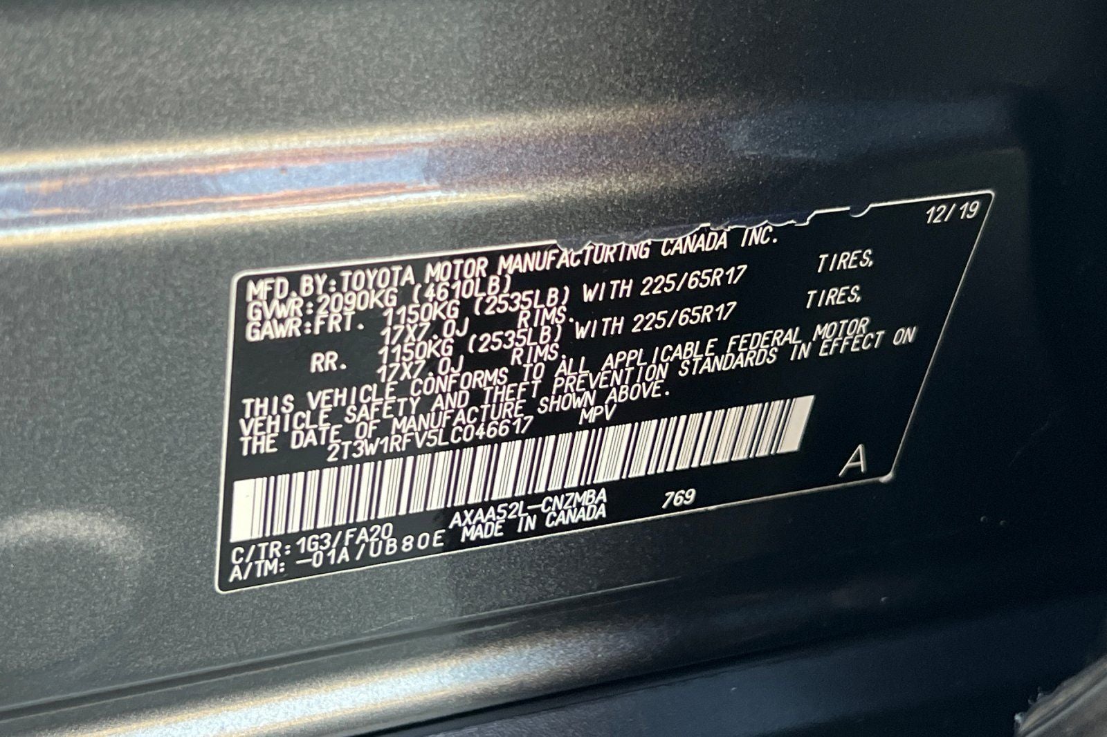 2020 Toyota RAV4 XLE