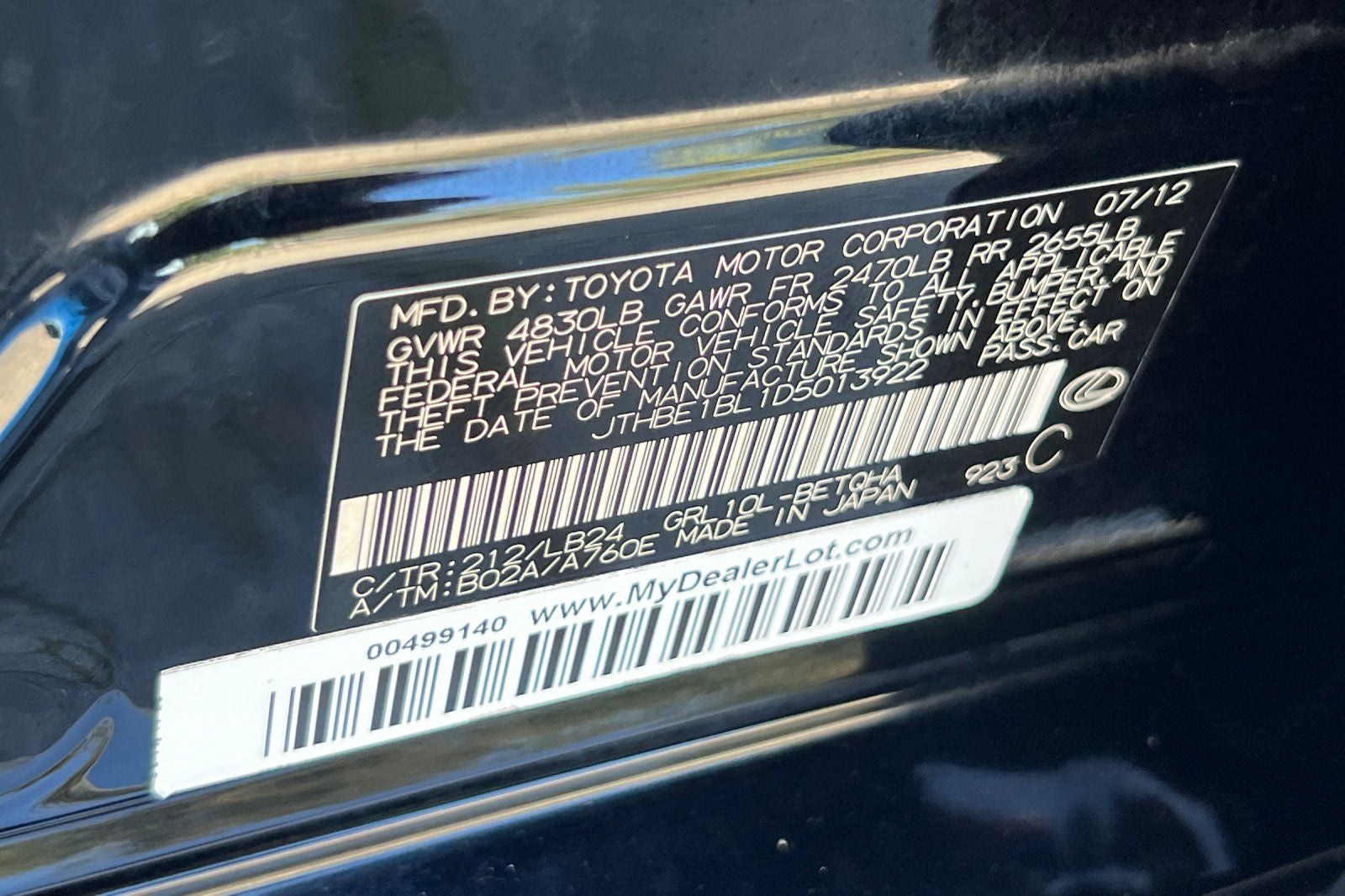 2013 Lexus GS 350