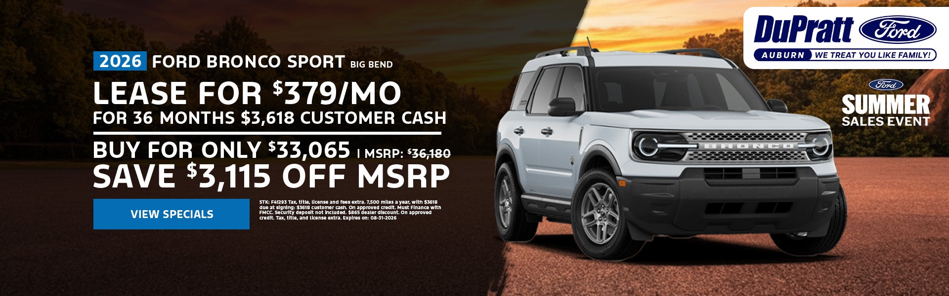 2026 Ford Bronco Sport
