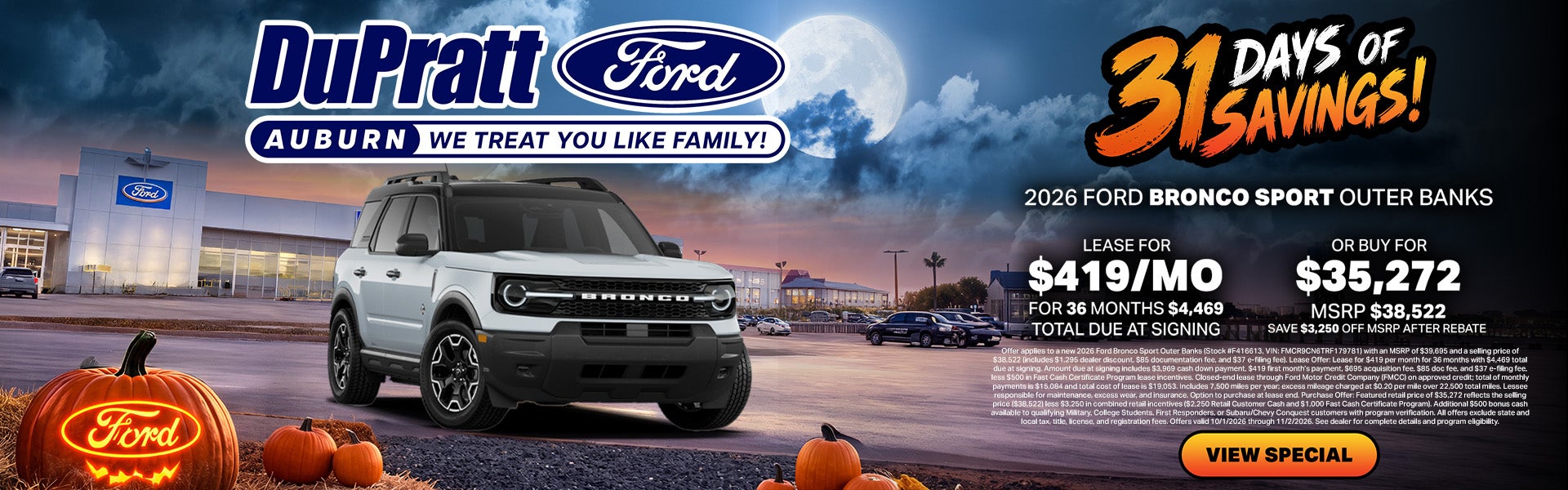 October Specials