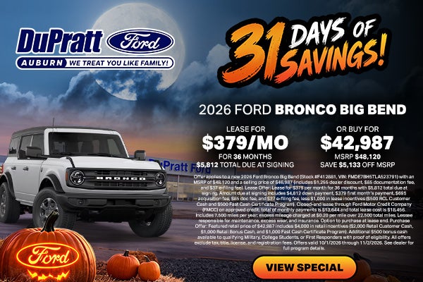 October Specials