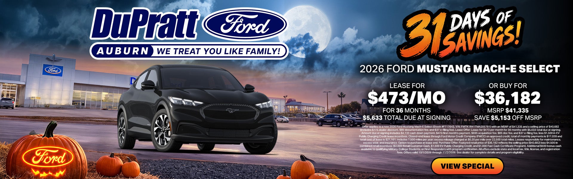 October Specials